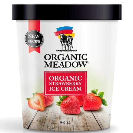 Strawberry Ice Cream by Organic Meadow 946ml