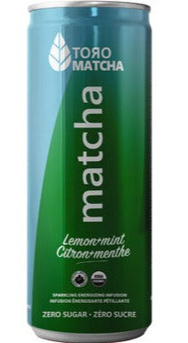 Sparkling Lemon Mint Matcha by Toro, 355ml