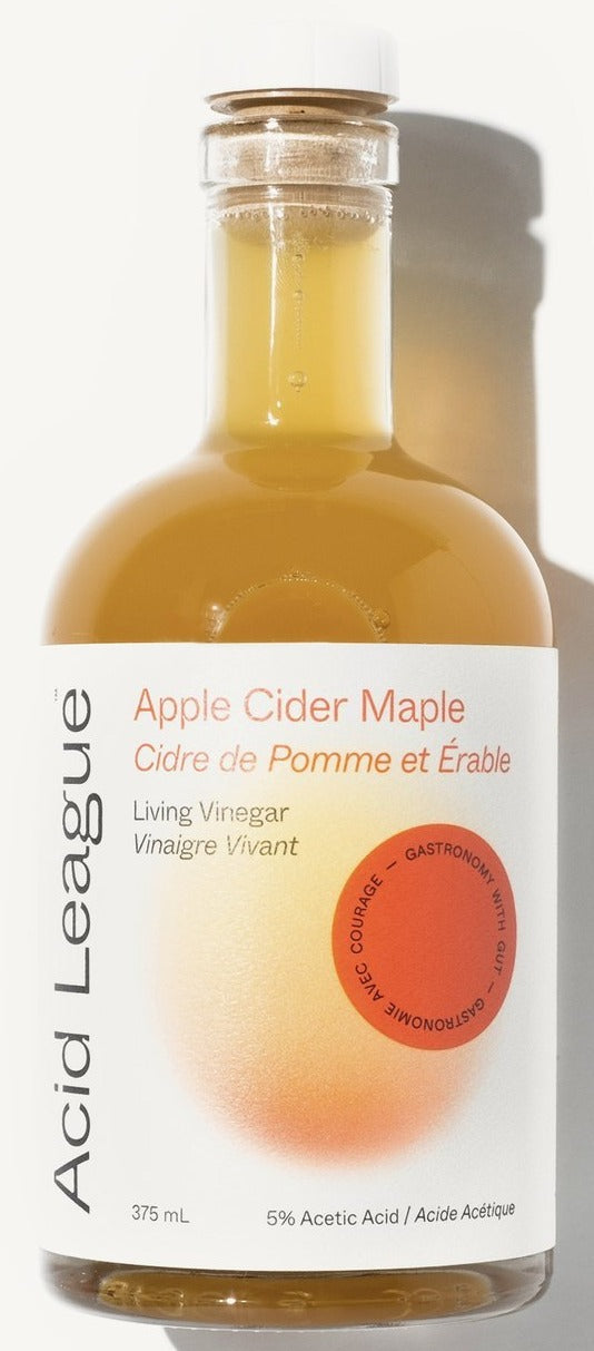 Vinaigre vivant d'érable de cidre de pomme par Acid League 375ml