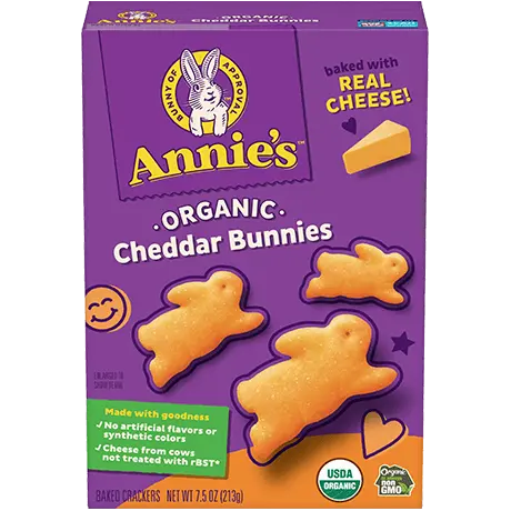 Organic Cheddar Bunnies by Annie's, 213g