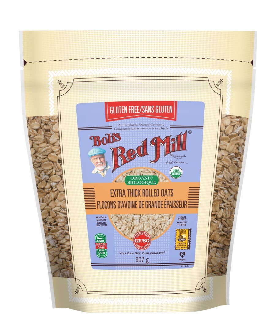 Organic Extra Thick Rolled Oats Gluten Free by Bob's Red Mill, 907g