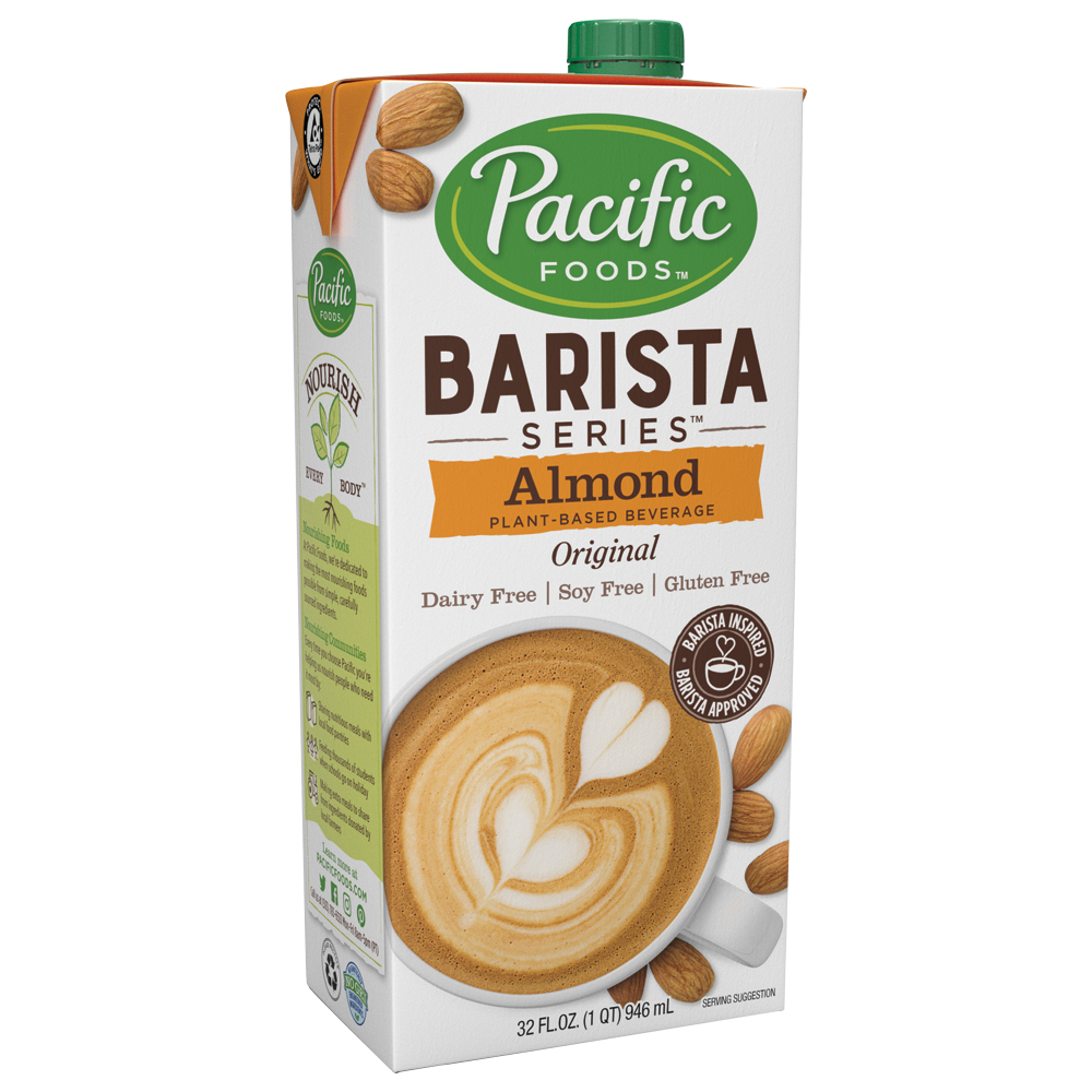 Lait d'amande série Barista par Pacific Foods, 946 ml 