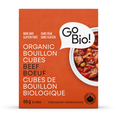 Organic Beef Bouillon Cubes by GoBio, 66g