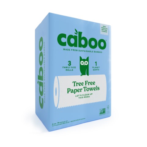 Paper Towel Plastic Free by Caboo, 3 roll