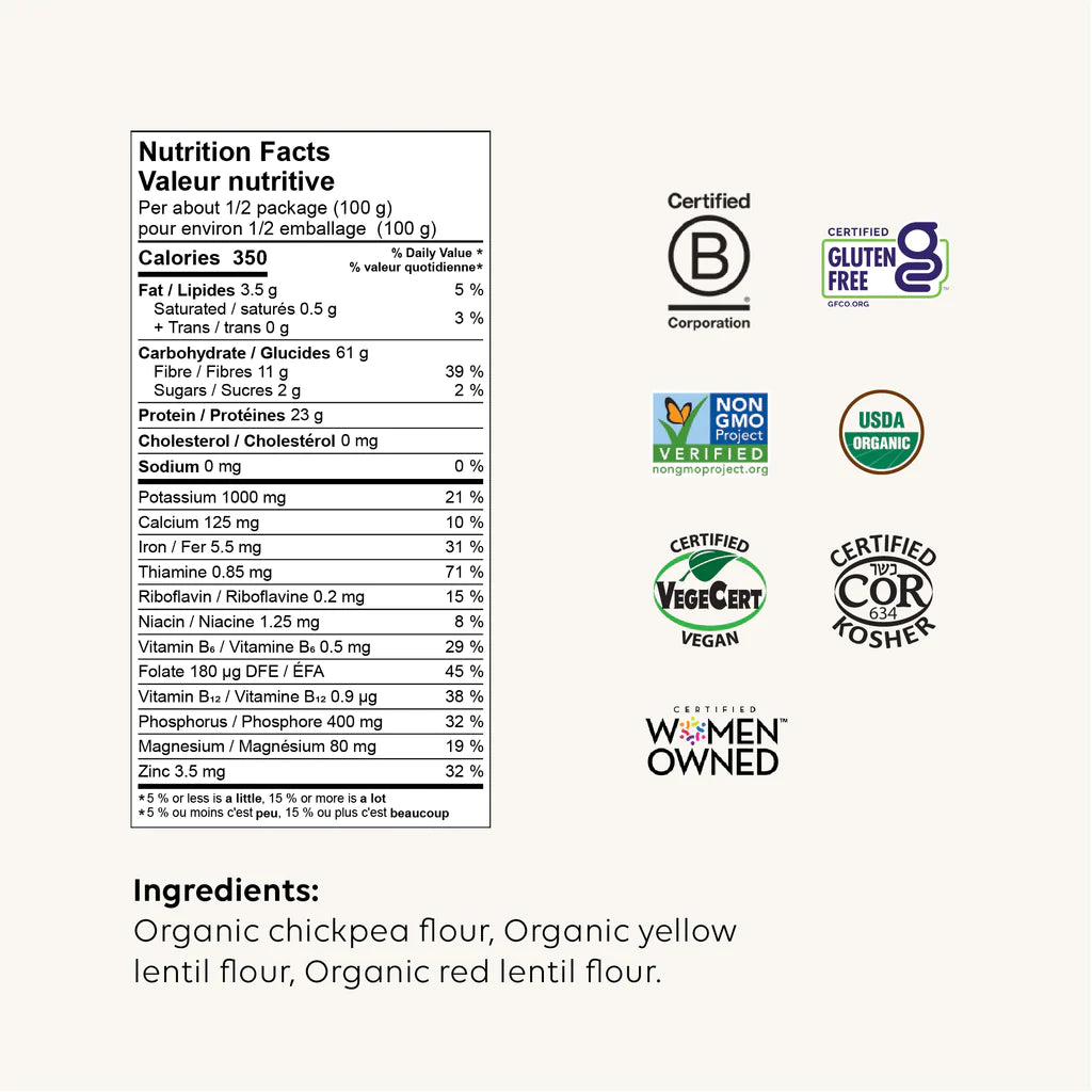 Spaghetti aux pois chiches bio par Chickapea, 227g