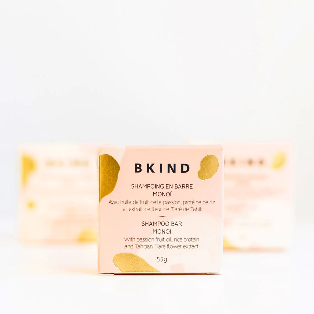 Barre de shampoing au monoï de BKIND, 55 g