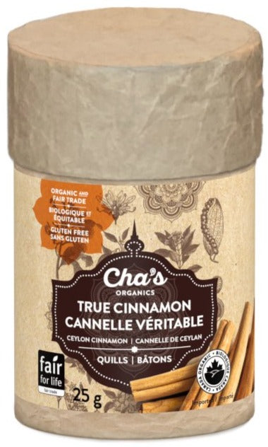 Piquants de vraie cannelle bio par Cha's Organics 10g