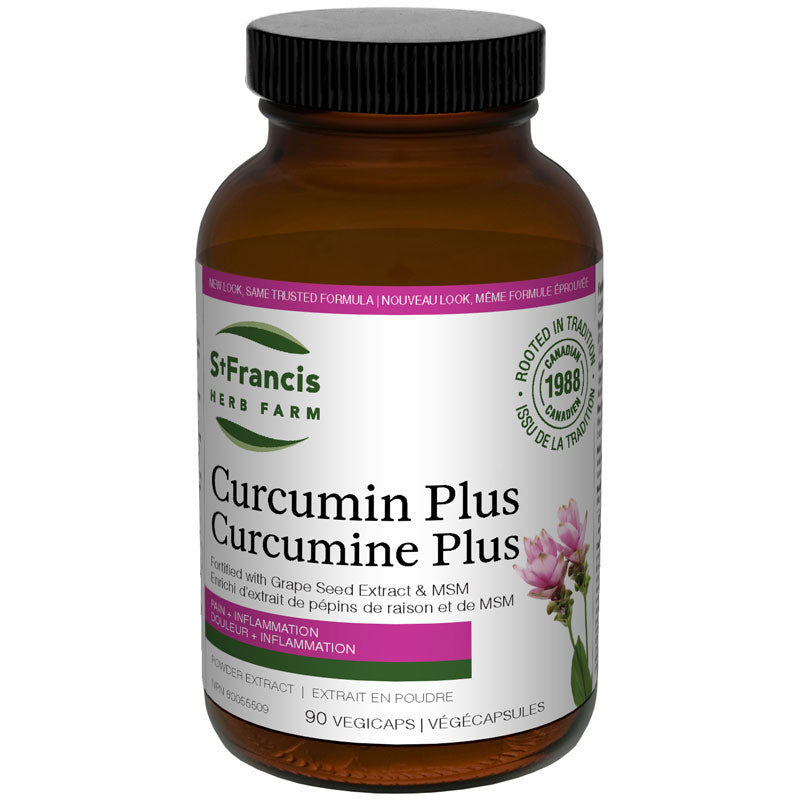 Capsules de curcumine plus par St Francis Herb Farm, 90 capsules