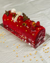 Dairy and Gluten Free Raspberry and Pistachio Holiday Log by L&#39;Artisan Delice