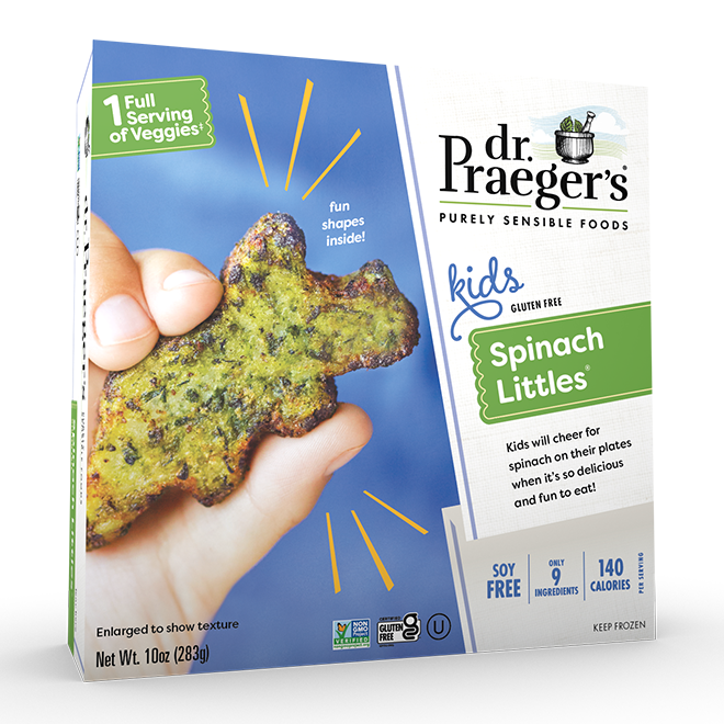Spinach Littles by Dr. Praeger's Non GMO Gluten & Free Kosher 283g