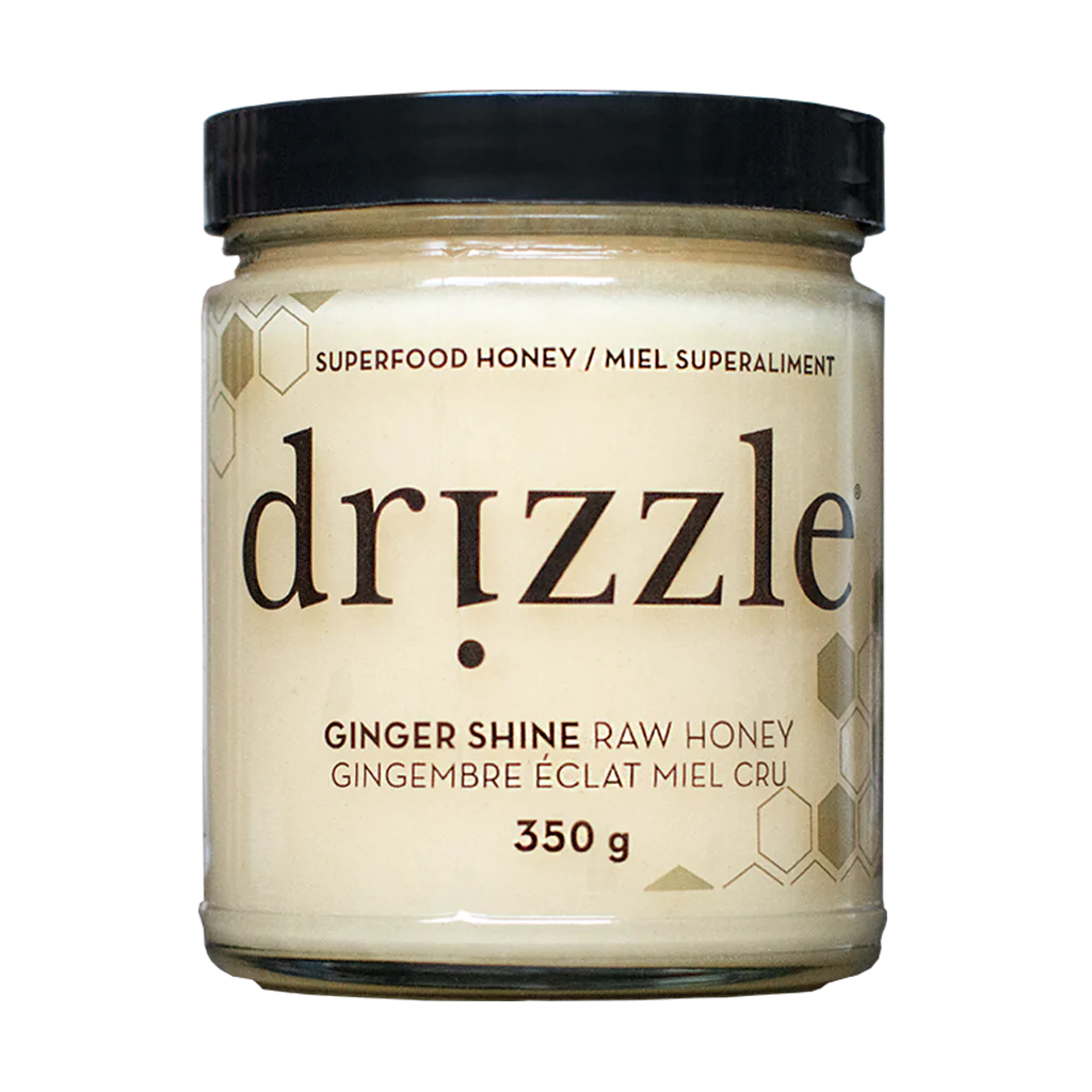 Ginger Shine - Mélange d'immunité - Miel cru par Drizzle, 350g