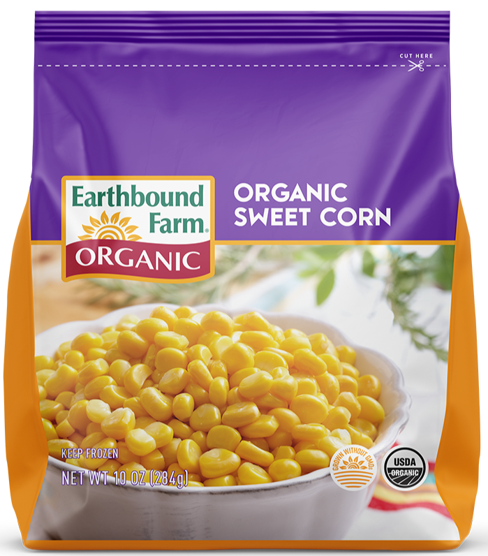 Organic Sweet Corn by Earthbound Farm 350g Frozen