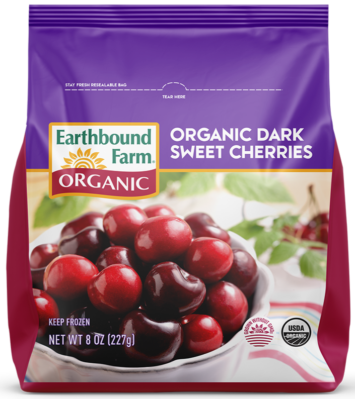 Cerises Douces Noires Bio par Earthbound Farm 300g Surgelées