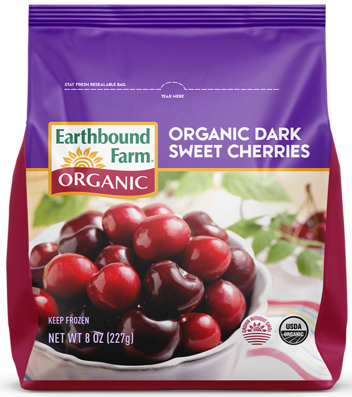 Organic Dark Sweet Cherries by Earthbound Farm 300g Frozen