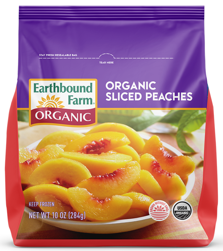 Pêches biologiques par Earthbound Farm 300g surgelées
