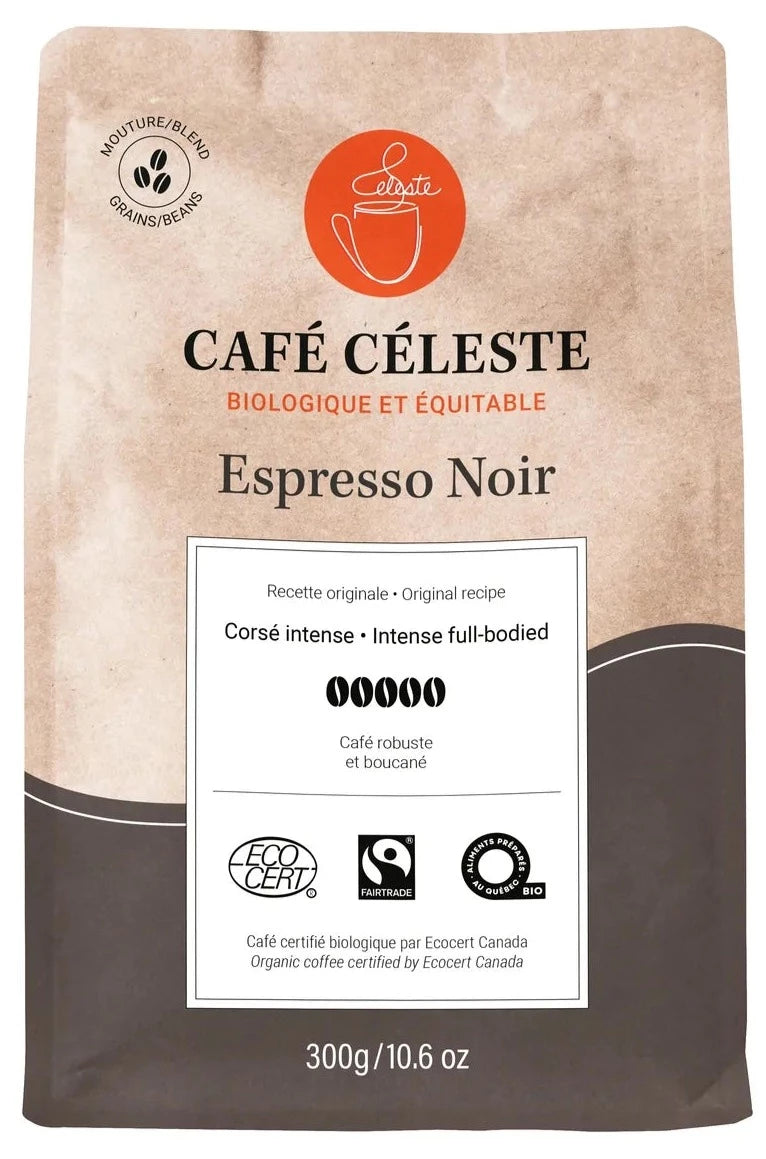 Espresso Noir Coffee Beans by Café Céleste 454g