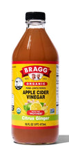 Citrus Ginger Apple Cider Vinegar by Bragg,473ml