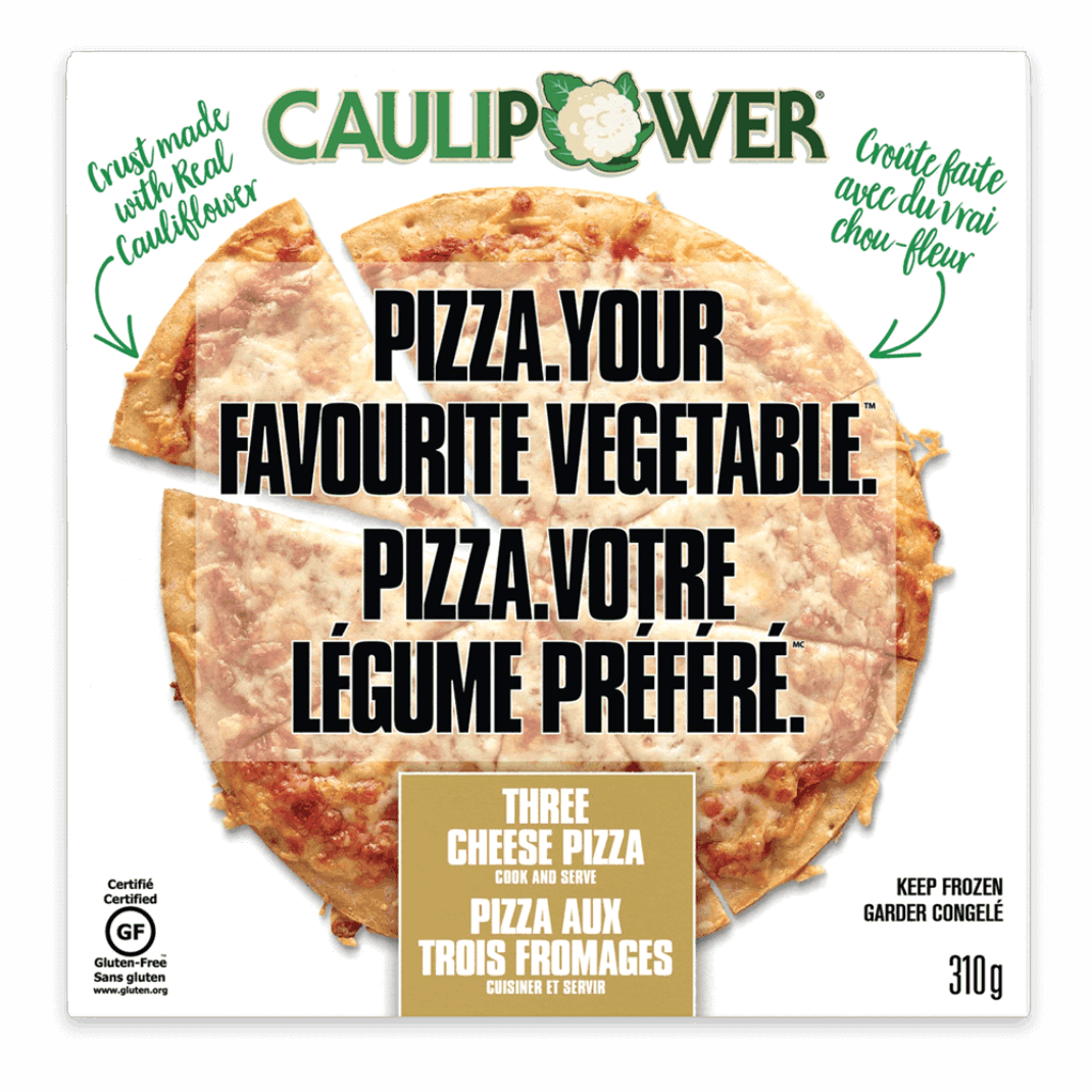 Pizza à croûte de chou-fleur aux trois fromages par Caulipower 310g 