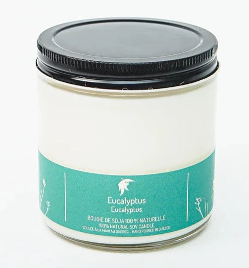 Bougie en cire de soja eucalyptus par Driftwood Naturals, 370 g