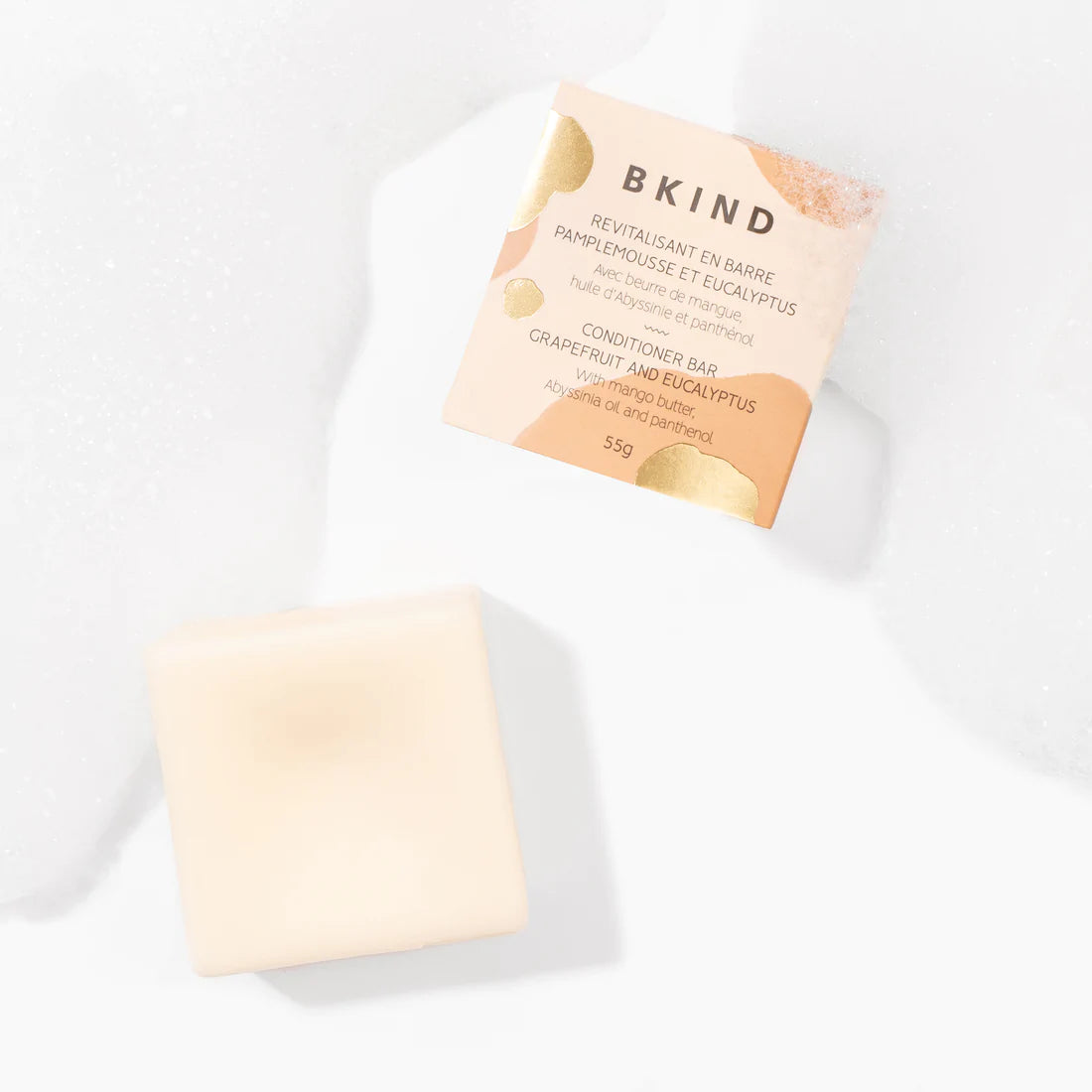 Barre revitalisante au pamplemousse et à l'eucalyptus par BKIND, 55 g