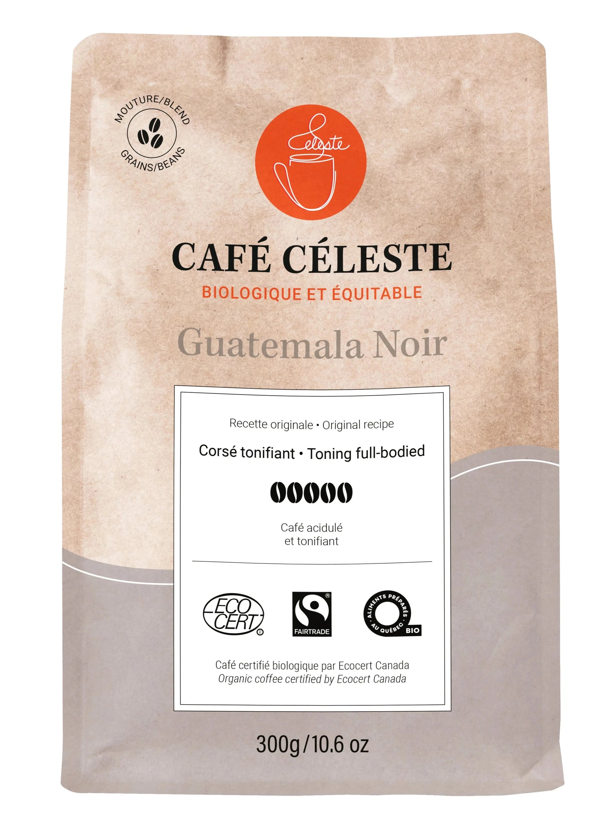 Guatemala Noir Beans by Café Céleste, 454g