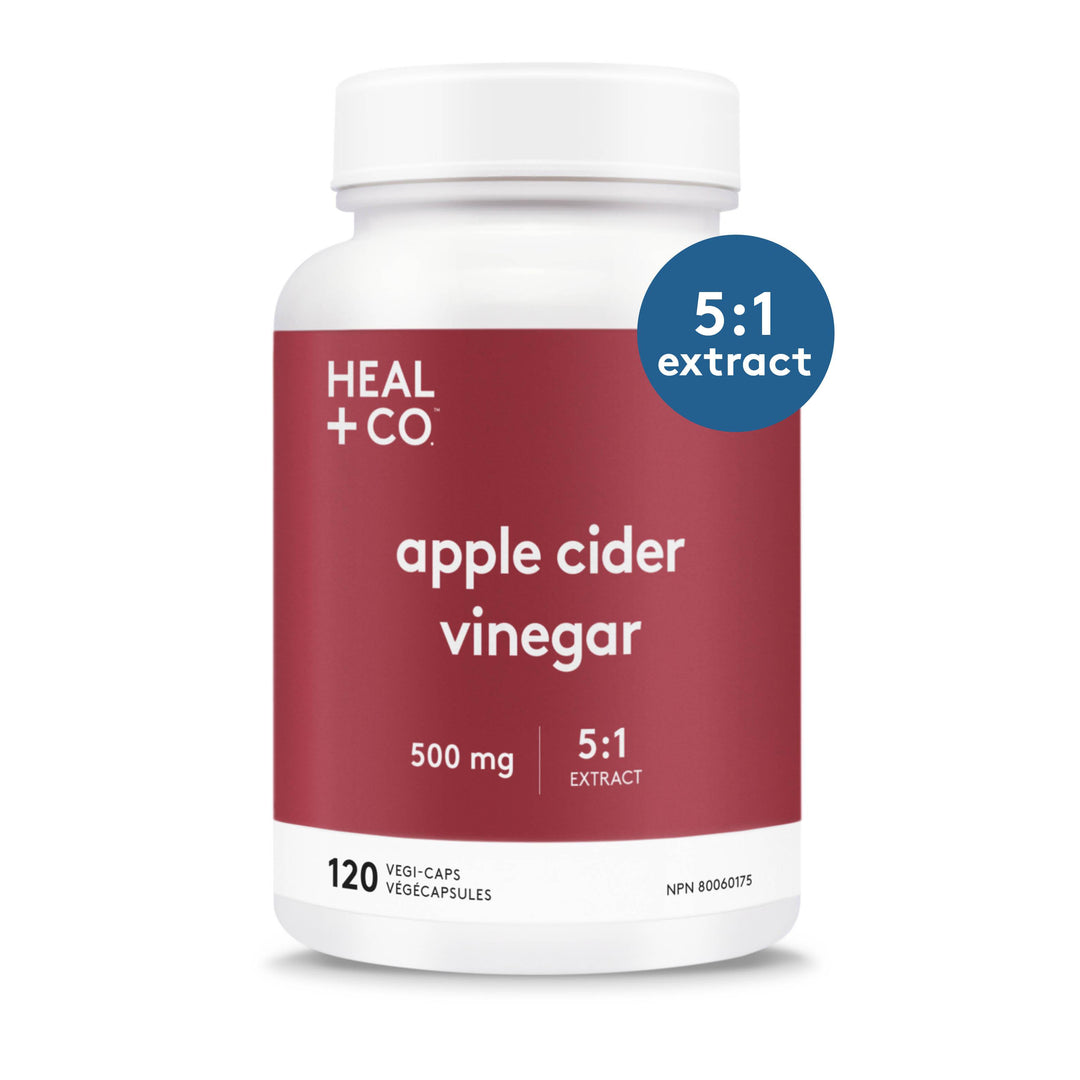 Vinaigre de cidre de pomme par Heal+co, 120 capsules