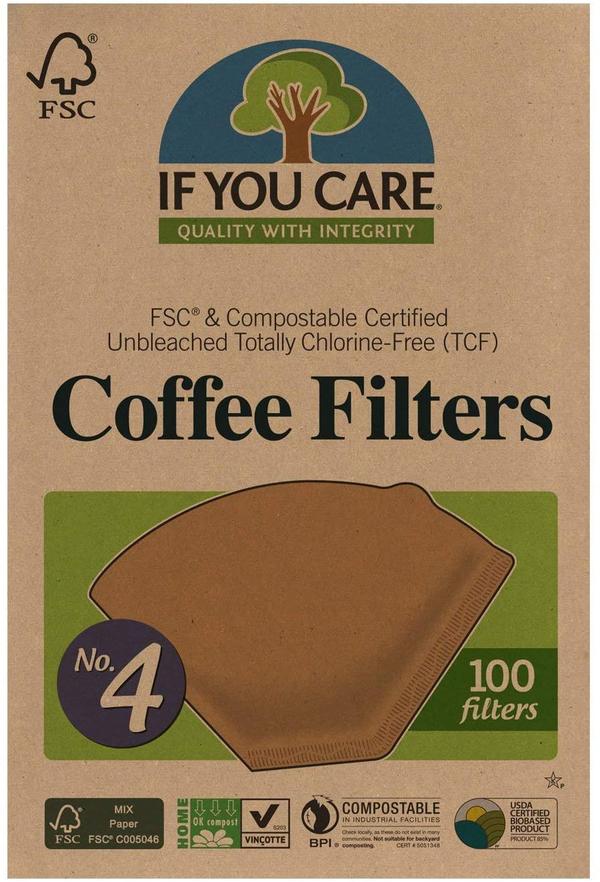 No. 4 Coffee Filters by If You Care, 100 filters