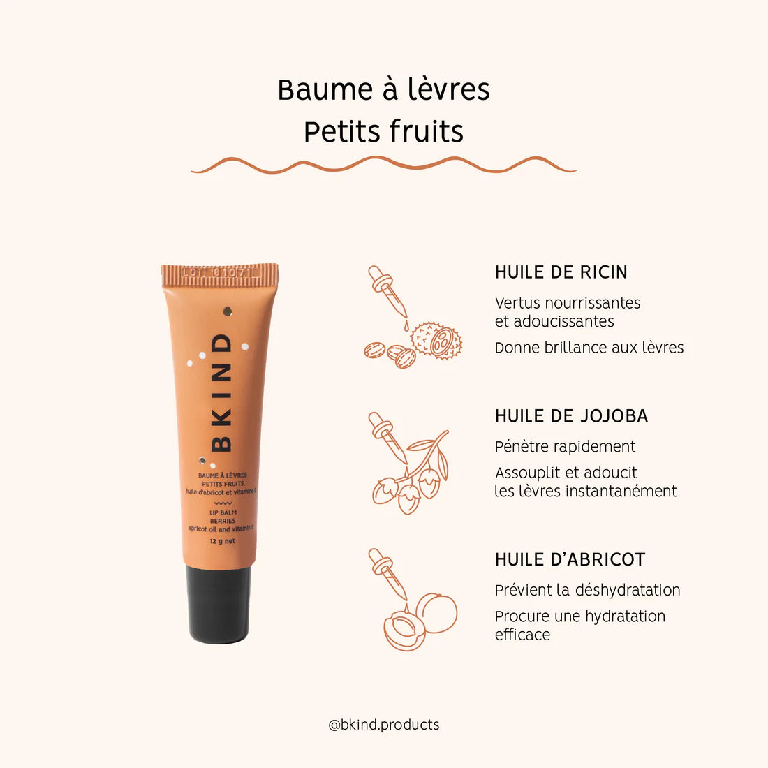 Baume à lèvres aux baies par BKIND