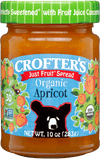 Confiture d&#39;abricot biologique sans sucre raffiné par Crofter&#39;s 235 ml
