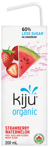 Jus fraise et pastèque Fit avec 60 % de sucre en moins par Kiju 4x200ml