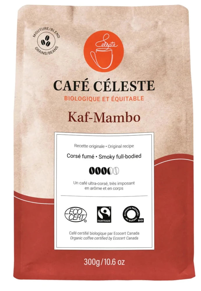 Kaf-Mambo Coffee Grains by Café Céleste 454g