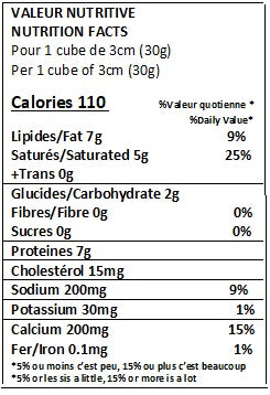Fromage de chèvre affiné en surface à pâte molle 26% MG par La Mancha 180g