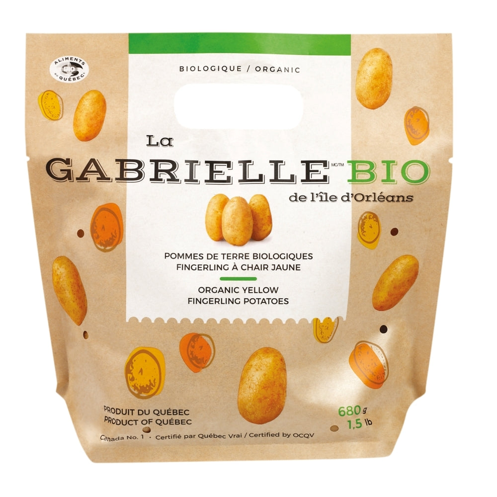 Organic Yellow Fingerling Potatoes by La Gabrielle Île d'Orléans  680g