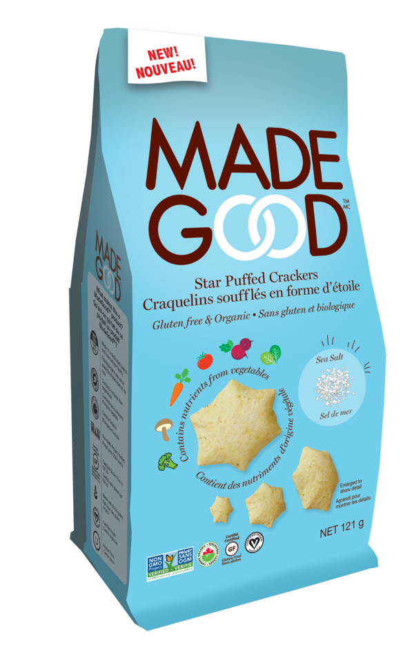 Sea Salt Star Puffed Crackers by MadeGood 121g