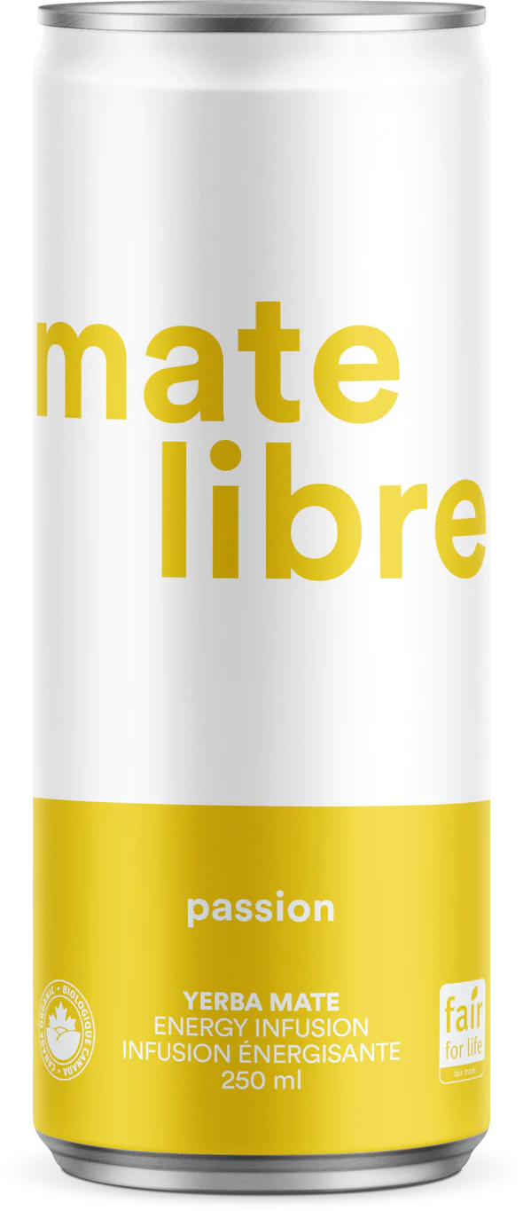 Passion Organic Yerba Mate Energy Infusion par Maté Libre, 250 ml