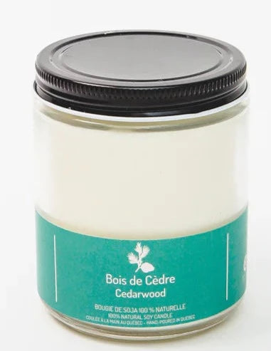 Bougie en cire de soja Cedarwood par Driftwood Naturals, 180 g