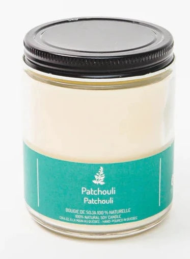 Bougie en cire de soja patchouli par Driftwood Naturals, 180 g