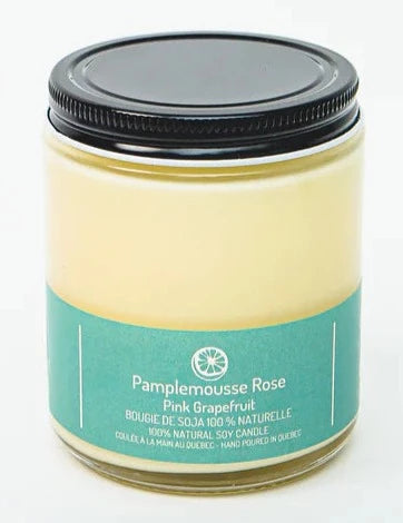 Bougie en cire de soja au pamplemousse rose par Driftwood Naturals, 180 g