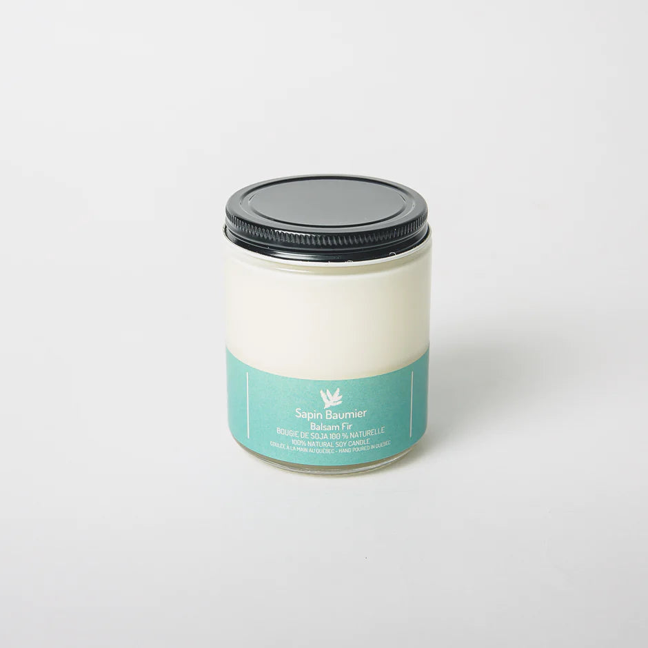 Bougie en cire de soja au sapin baumier par Driftwood Naturals, 180 g