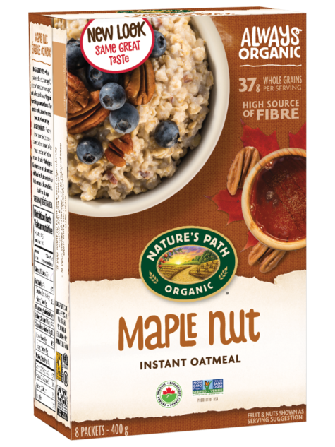 Maple Nut Instant Oatmeal by  Nature's Path, 8x400g