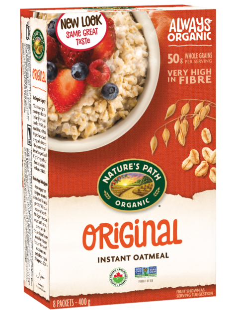 Organic Original Instant Oatmeal Sachets by Nature’s Path, 400g