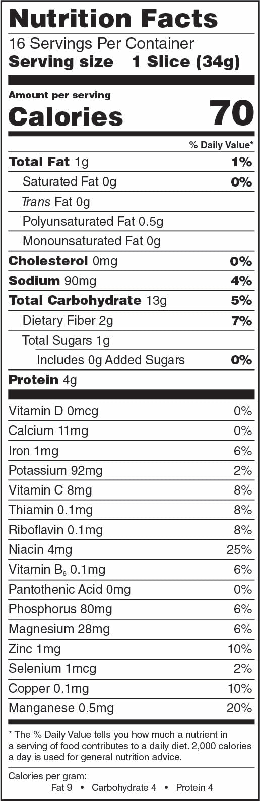Pain au lin et à l&#39;épeautre par One Degree Organics, 544 g 