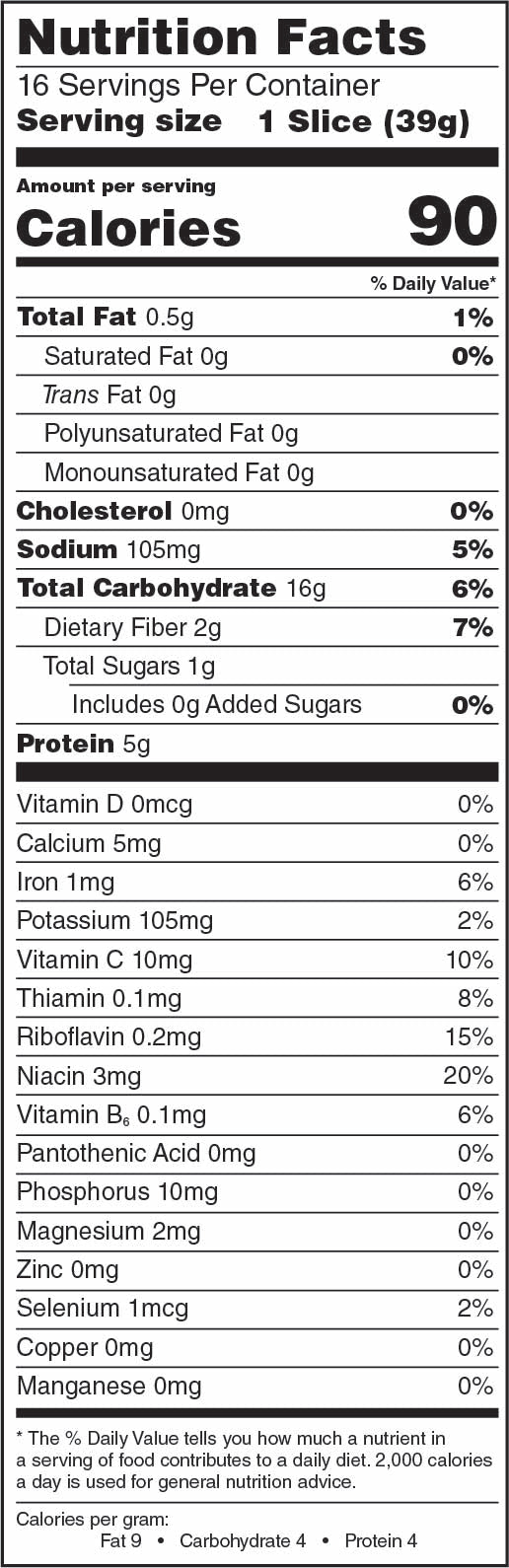 Pain de blé entier germé ancien par One Degree Organics 625g 
