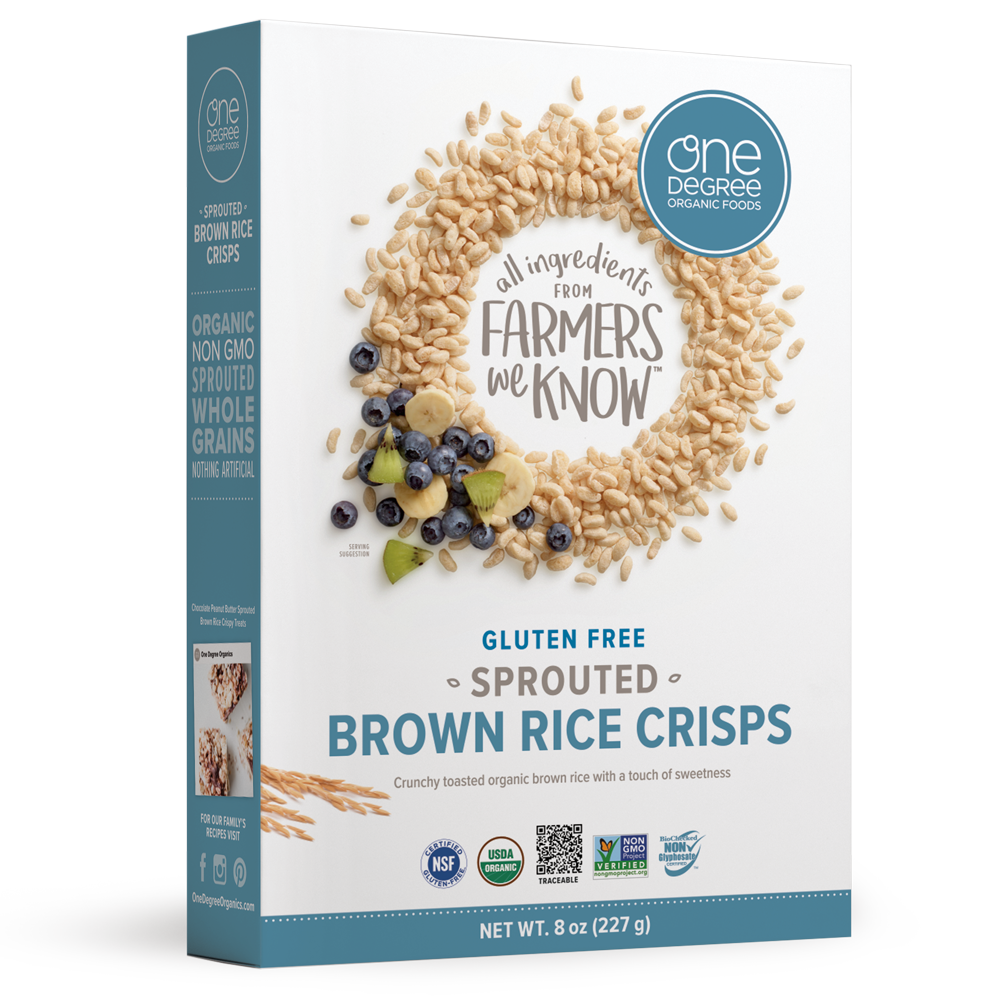 Sprouted Brown Rice Crisps by One Degree, 227g