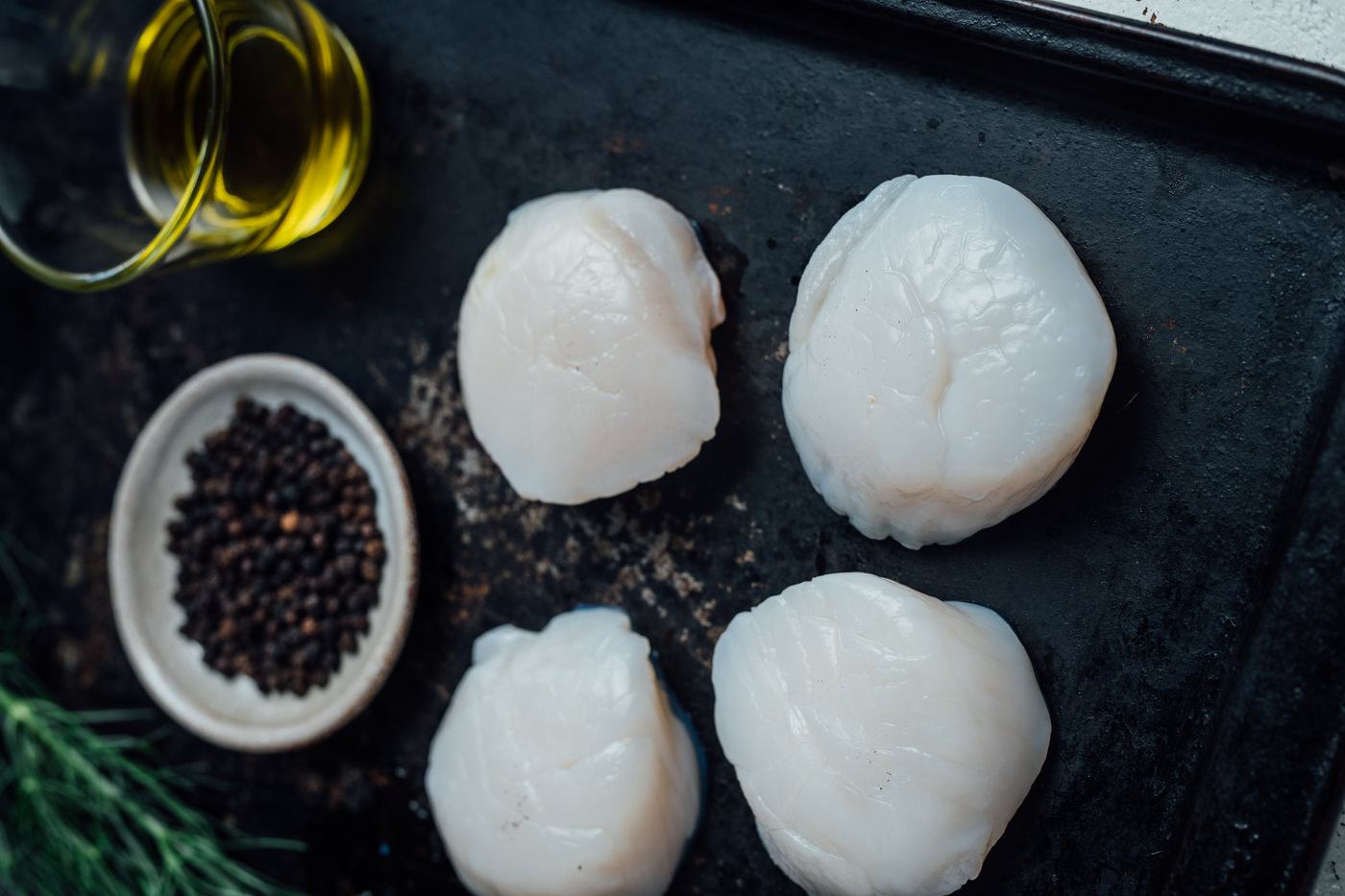 Pétoncles secs U10 surgelés par Oysterblood 454g