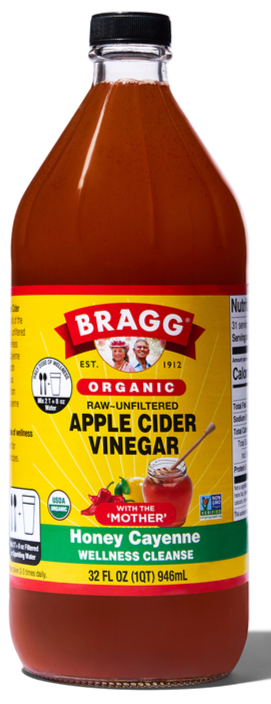 Apple Cider Vinegar Honey Cayenne Cleanse by Bragg 946ml