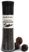 Tall Black Peppercorns Grinder by Cape Herb &amp; Spice 185g