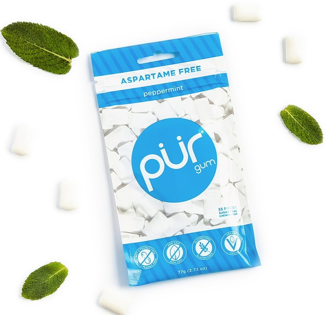 Peppermint Gum by PÜR 55 pieces