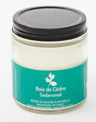 Bougie en cire de soja Cedarwood par Driftwood Naturals, 90 g