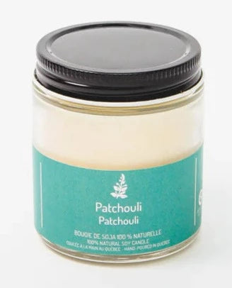 Bougies en cire de soja patchouli par Driftwood Naturals, 90 g